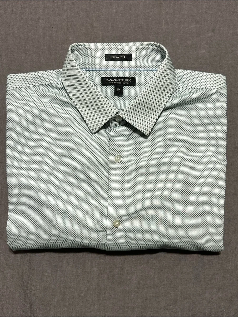 Banana Republic Slim Fit Microdot Button-Down Shirt